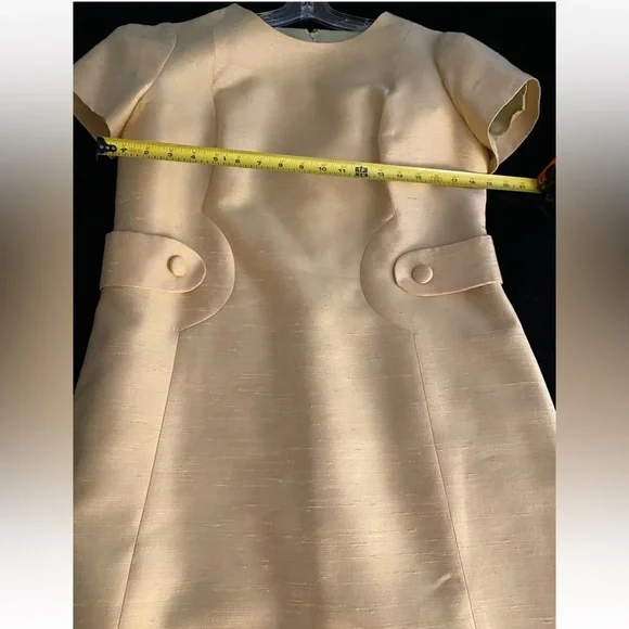 Vintage 1960s Ivory Silk Dress & Coat Set Jackie O Style Nordstrom Designer - Picture 11 of 14